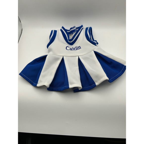 Vermont Teddy Bear Company Other - Vermont Teddy Bear Cheerleader Outfit Blue White Caitlin Embroidered Uniform